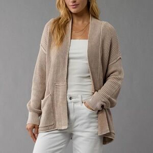 LAST DAY 2/9 | AE Open Front Shaker-Stitch Cardigan